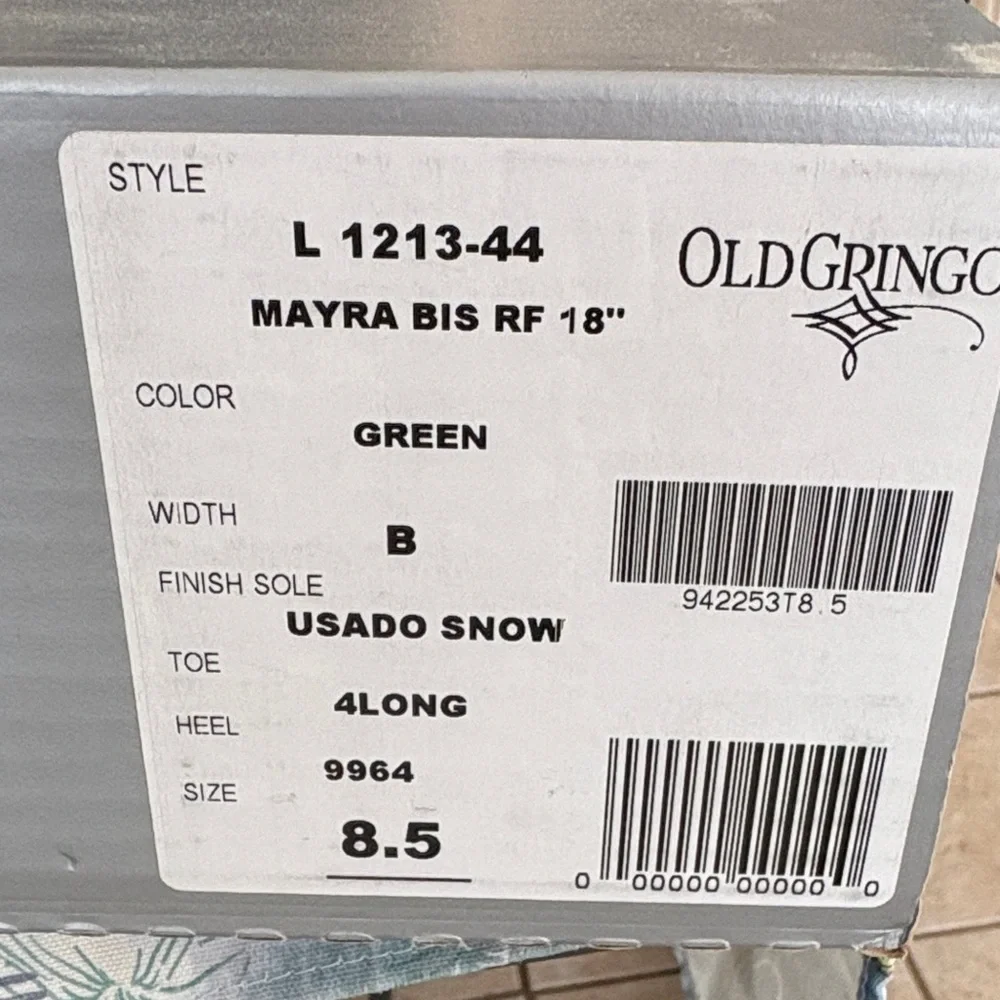 Old Gringo Mayra Military green boots relaxed fit - Picture 6 of 9